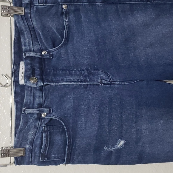 Good AMERICAN Good Waist Ripped Distressed Skinny Jeans, Size  8/29 - Picture 4 of 12